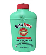 Gold Bond Extra Strength WITH TALC Medicated Body Powder 4 oz Discontinu... - £16.77 GBP