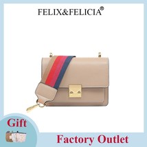 FELIX&amp;FELICIA New Fashion Women Shoulder Designer  Bag Ladies Casual Leather Cro - £80.74 GBP
