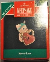 Hallmark - Key to Love - Heart Locket and Key - Miniature Keepsake Ornament - $12.66