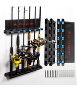  2 Pack Vertical Fishing Rod Holder, Wall Mount Rack Holds 12 Rods/Combos - €31,32 EUR