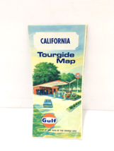 Vintage Map Gas Service Station Oil Advertising Color California Tourgui... - $18.95
