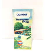 Vintage Map Gas Service Station Oil Advertising Color California Tourgui... - $25.82 CAD