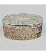 Vintage Japan Silver Plate Trinket Box 3.5 Inch Long - $35.53