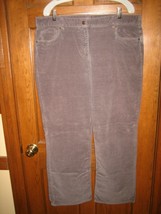 Laura Scott Signature Fit Gray Velvet Corduroy Jeans - Size 18 - $20.38