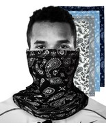 5 Color Paisley Unisex Adult Balaclava Neck Gaiter Bandanas Reusable Fac... - £5.13 GBP