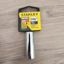 Stanley 3/8&quot; Drive SAE 7/16&quot; 6 point Deep Well Socket Lifetime Warranty - $3.47