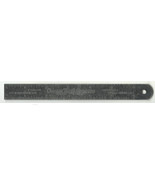 Vintage 6&quot; Stainless Steel RULER Etched Metal Chicago Thrift Company 1950s - $389.08