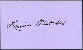 LOUISE FLETCHER SIGNED 3X5 INDEX CARD ONE FLEW OVER THE CUCKOO&#39;S NEST BR... - £18.00 GBP