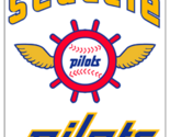 Seattle Pilots MLB Sport-Tek® Tipped V-Neck Raglan Wind Shirt XS-6XL Bre... - $31.49+