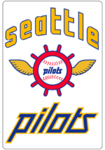 Seattle Pilots MLB Sport-Tek® Tipped V-Neck Raglan Wind Shirt XS-6XL Brewers New - £24.95 GBP+