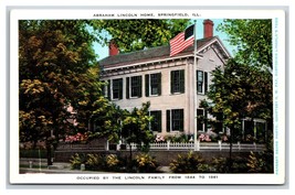 Lincoln Residence Springfield Illinois IL UNP  WB Postcard S14 - £2.29 GBP