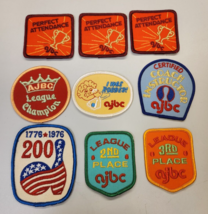 Lot Of 9 Vintage American Junior Bowling Congress AJBC Patches #9 - £9.80 GBP