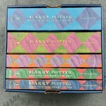 Books 1-5 Harry Potter Paperback Boxed Set JK Rowling Helga Hufflepuff Magic - £10.91 GBP