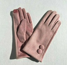 Winter Womens Warm Tweed Tech Touch Gloves Soft HIGH QUALITY NEW - $9.49