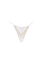Agent Provocateur Womens Thongs Silky Mesh Strappy Sheer White Size S - £48.54 GBP