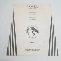 Brazil Aquarela Do Brasil by Ary Barroso and S. K. Russell Sheet Music - $5.98