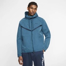 Nike Windrunner Jacket Mens Zip Blue Grey Loose Fit CJ4299 432 Size M - £58.59 GBP
