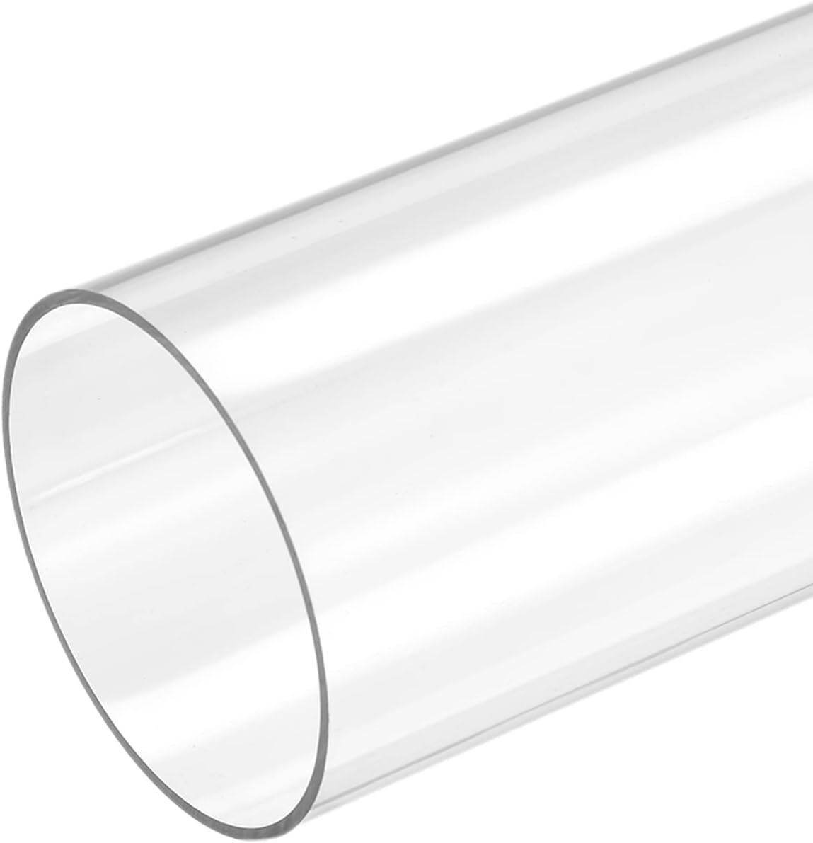 Meccanixity Plastic Pipe Rigid Polycarbonate Round Tube Clear, Water Plu... - $25.80