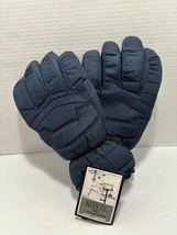 THINSULATE Mens/Womens Size L Navy Blue 40 Gram Insulation Ski Gloves - $8.42