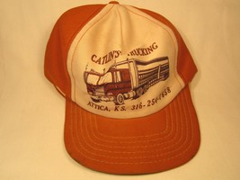 Vintage Hat Mens Cap Catlin Trucking Attica, Kansas [Z5g] - £15.50 GBP