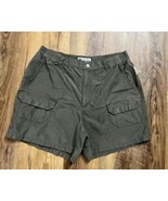 Columbia Women&#39;s Size 14 Chino Shorts 6 Brown Hook &amp; Loop Pockets EUC - $24.42 CAD
