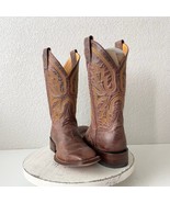 Rod Patrick Mens Cowboy Boots 8.5A Perro Loco Brown Leather Western Squa... - $391.05