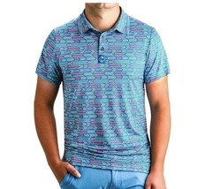 Pins &amp; Aces Racing Geo Polo Top Blue ( XL ) - £61.20 GBP