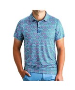 Pins &amp; Aces Racing Geo Polo Top Blue ( XL ) - $79.17