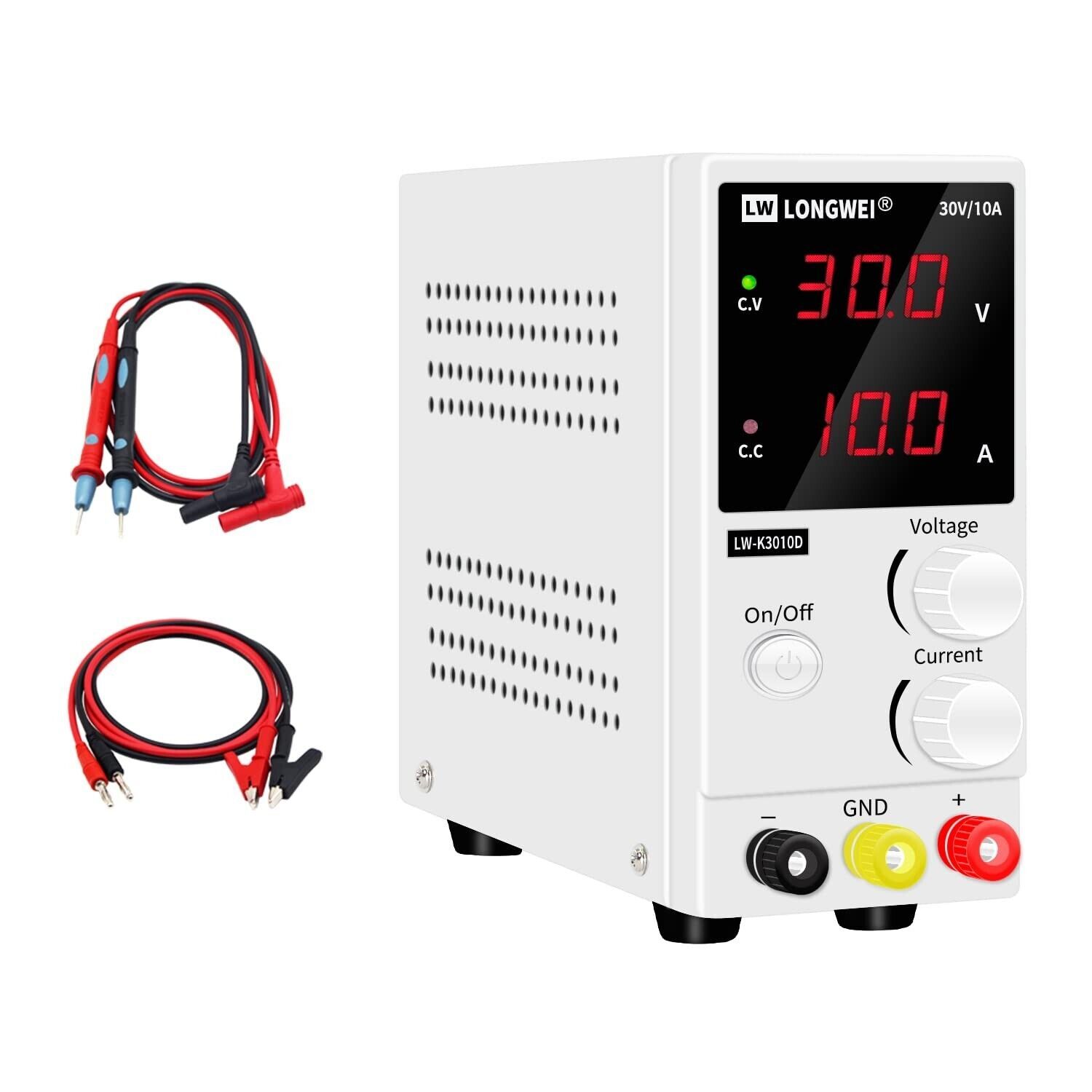 Dc Power Supply Variable,0-30 V / 0-10 A Lw-K3010D Adjustable Switching Regul...