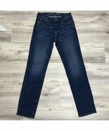 American Eagle Jeans Mens Size 29x34 Original Straight Airflex Blue Med ... - $24.91 CAD