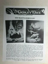 THE GRIDLEY WAVE #35 1972 2-page early ERB Tarzan Edgar Rice Burroughs fanzine  - £11.86 GBP