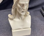 Jesus Christ statue alabaster bust 4.72&quot; Great Detail - £15.25 GBP