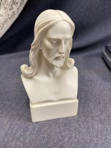 Jesus Christ statue alabaster bust 4.72&quot; Great Detail - £15.15 GBP
