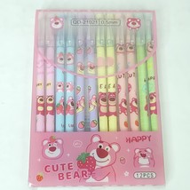 Pink Strawberry Bear Gel Pens Lot Of 12 Gel Pens NEW Sealed - $19.79