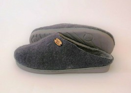 Grey felt slippers US12 * Felted Winter Mens Slippers * Handmade house shoes - £36.40 GBP