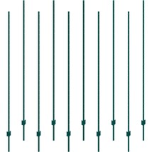 VEVOR 7 Feet Fence Post 10 Pack T-Post Heavy Duty Metal Fence Posts Green - $166.42