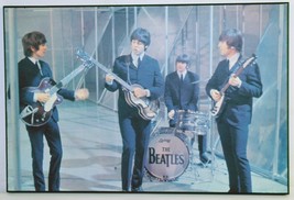 Vintage Photo Print Laminated Souvenir THE BEATLES In Concert 9&quot; x 6&quot; - $14.82