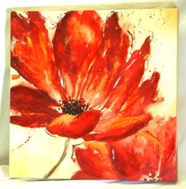 Floral Wall Art Picture Hand Painted on Stretched Canvas b - £17.11 GBP