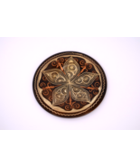 Vintage Etched Copper Wall Decor Plate Wall Hanging 6.5&quot; - $27.73 CAD