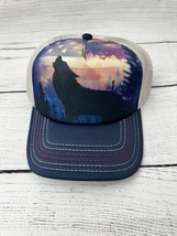 The Mountain Patriotic Wolf Howl Trucker Cap Adjustable Snapback Hat Mesh New - £12.42 GBP
