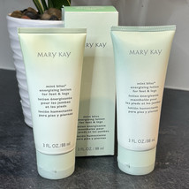 2- New Mary Kay Mint Bliss Energizing Lotion For Feet &amp; Legs 3 oz Each - £11.79 GBP