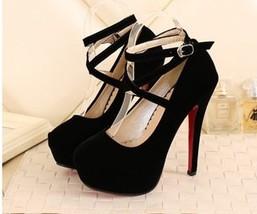New High Heels For Women&#39;s With Red Bottom Platform Stiletto Sexy Shoes Large Si - £42.27 GBP