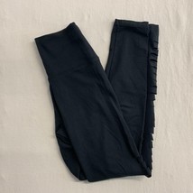 Aerie Women&#39;s Black Workout Legging With Pant Cut Design Down the Leg Si... - $7.92