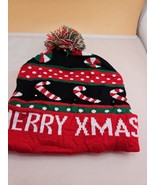 Knitted Hat With 6 Led Lights 3 Modes MERRY X MAS FOR ADULT &amp; 7+ NEW - $9.00