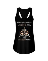 Septemper Woman Tank Tops A Child Of God Faith Warrior Women Happy Birth... - £15.72 GBP