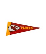 Vtg NFL Football Mini Pennant Kansas City Chiefs 9&quot;x4” Felt Banner Flag ... - $20.89