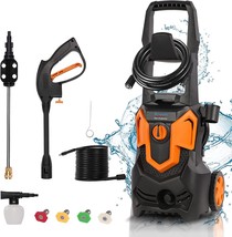 Electric Pressure Washer, 3000 Psi 1.8 Gpm 1650W Power Washer, High, And Patios. - £114.23 GBP