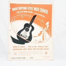 I Don&#39;t Want Him Guitar Sheet Music Oahu Rhythm Style Note Course 8PG 1966 - £12.42 GBP