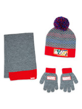 Marvel Boys Marvel hat glove and scarf set Grey Size OS - $19.99