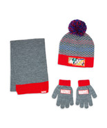 Marvel Boys Marvel hat glove and scarf set Grey Size OS - £15.72 GBP
